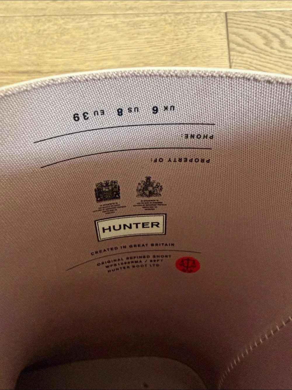 Hunter Women's Light Pink Mid-Calf Waterproof Rain Boots